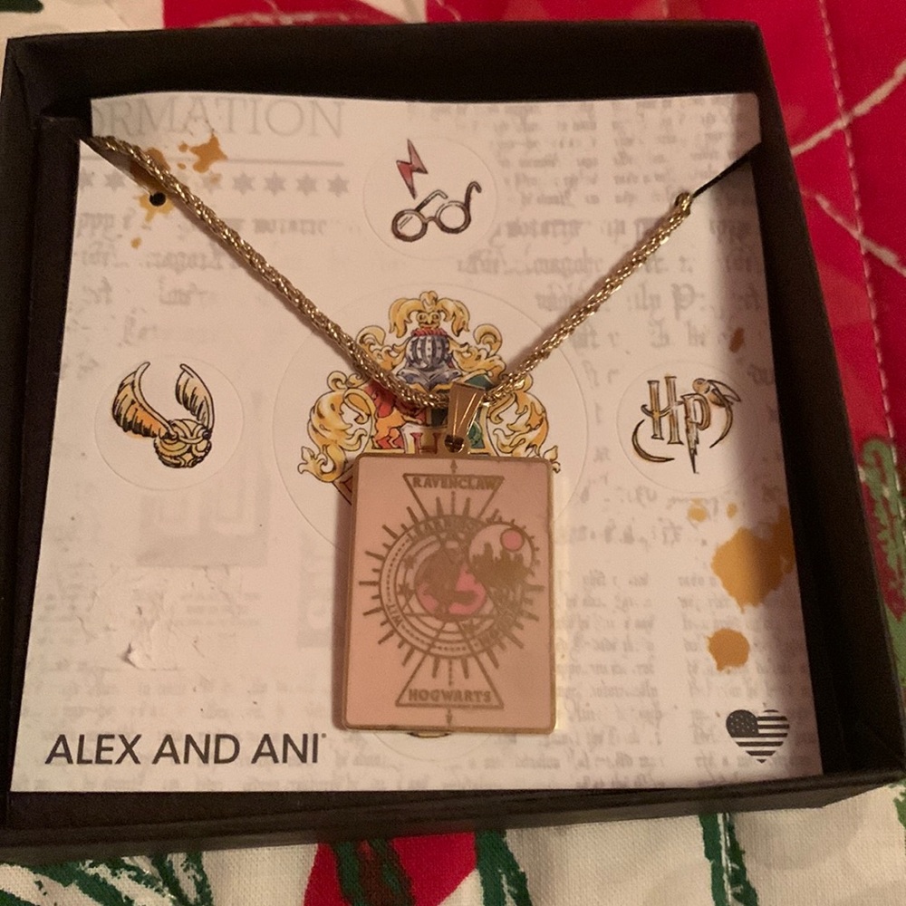 Harry Potter Hogwarts Emblem Charm Necklace